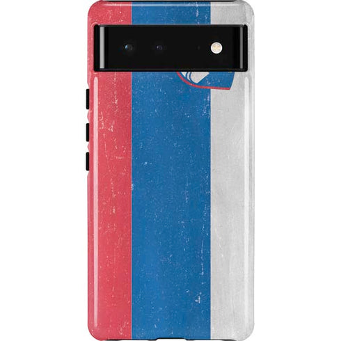 Slovenia Flag Distressed Google Pixel 6 Case
